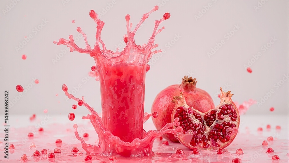Pomegranate juice splash Pomegranate juice splash
