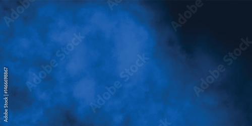 Fantasy-Inspired Blue Smoke Background with Gentle Fog Motion

