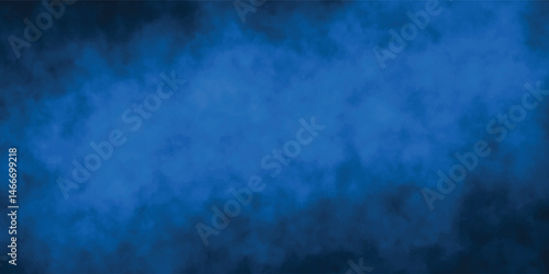 Digital Blue Smoke Texture with Dark Corners for Creative Backdrops

