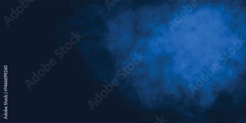 Fantasy-Inspired Blue Smoke Background with Gentle Fog Motion

