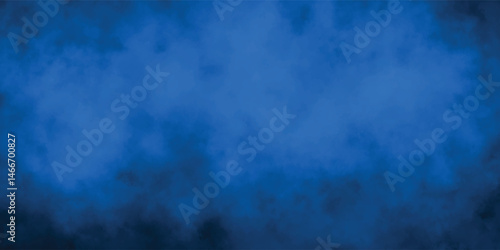 Artistic Abstract Cloud Texture in Blue Tones with Dark Background

