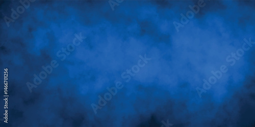 Abstract Blue Smoke Texture with Soft Fog and Dark Gradient Background

