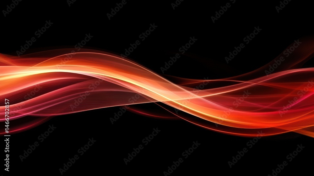 Obraz premium Abstract fire waves design