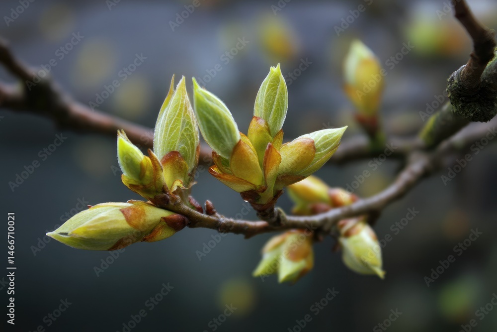Budding branches in baby form Budding branches in baby form