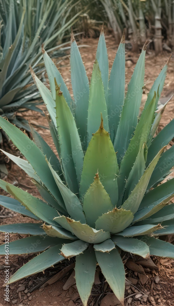 Agave's spiky leaves, sharp thorns, drought-resistant, tropical plant , texture, sharp, wildlife Agave's spiky leaves, sharp thorns, drought-resistant, tropical plant , texture, sharp, wildlife