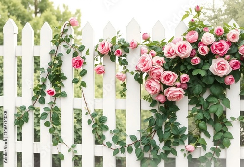 fence with flowers