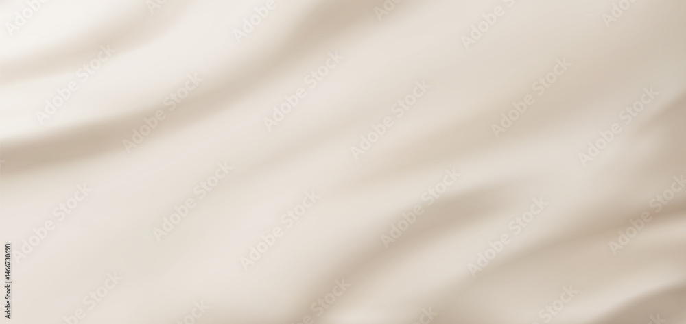 Fototapeta premium Milk white background. Milk, yogurt, cream, silk, or cosmetics product soft texture. Liquid wave surface silktexture.