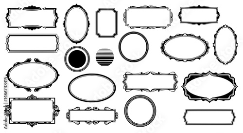 Elegant Frames: A collection of exquisite, meticulously designed frames, each possessing its own unique character and ornate detailing, offering endless possibilities for creative expression.