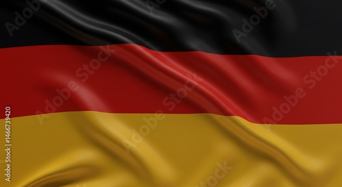 Free Download Waving Flag with Black Red and Gold Stripes - GFXLoad