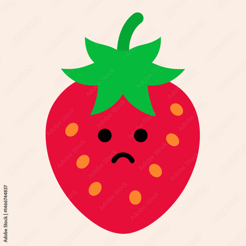 Obraz premium strawberry vector illustration