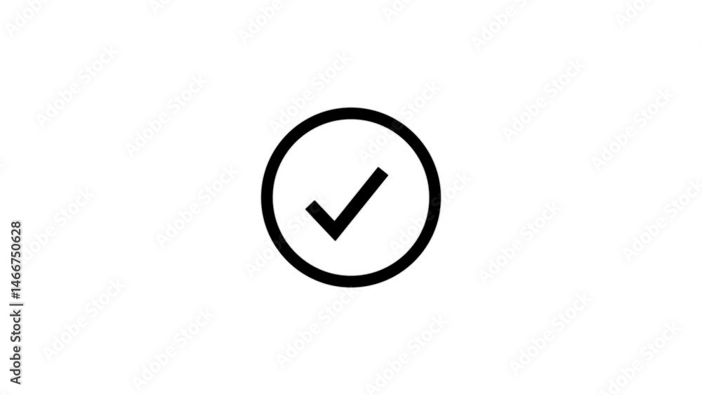 Check mark icon. and tick mark icon on green screen. Check mark icon. and tick mark icon on green screen.