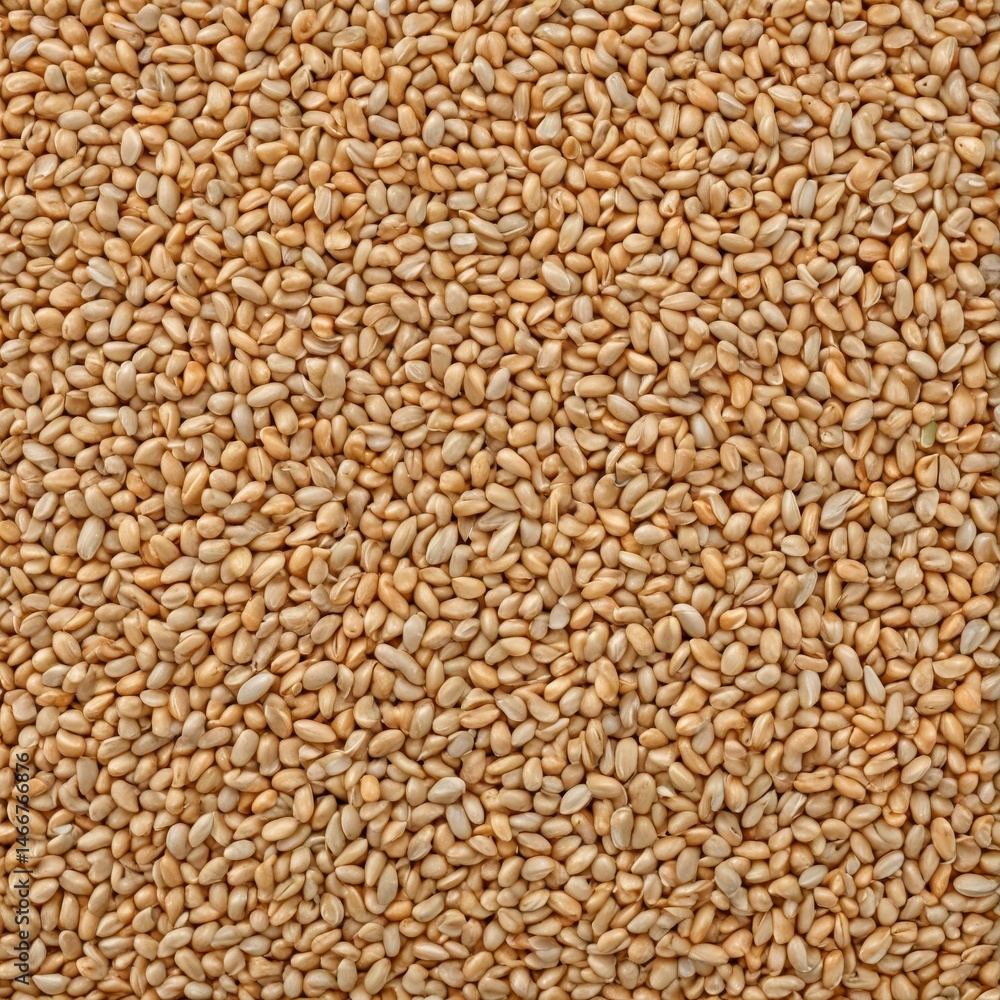 Close-up of unpeeled barley grain texture, showing husk and grain detail, gold, beige Close-up of unpeeled barley grain texture, showing husk and grain detail, gold, beige