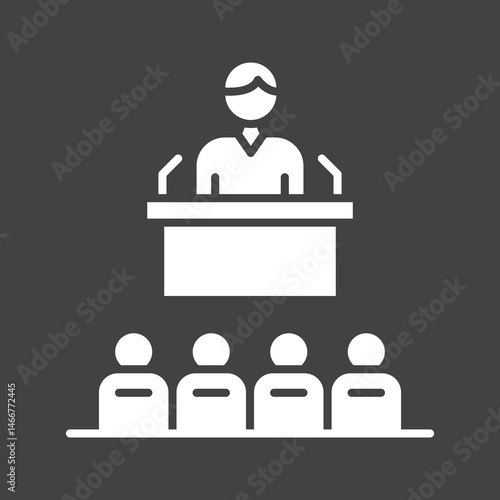 Campaign icon vector image. Suitable for mobile apps, web apps and print media.