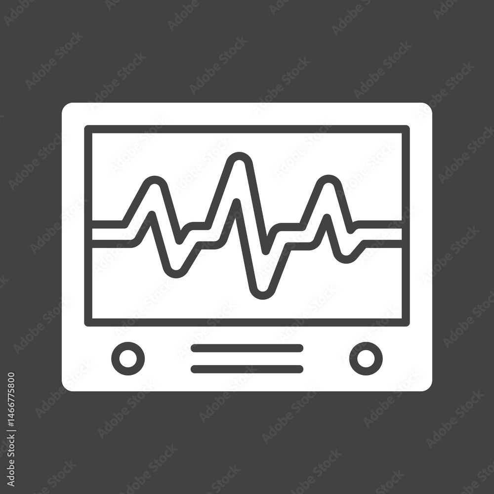 Electrocardiogram icon vector image. Suitable for mobile apps, web apps and print media. Electrocardiogram icon vector image. Suitable for mobile apps, web apps and print media.