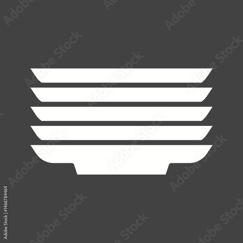 Plates icon vector image. Suitable for mobile apps, web apps and print media.