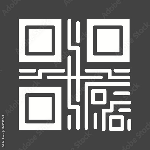 Qr Code icon vector image. Suitable for mobile apps, web apps and print media.