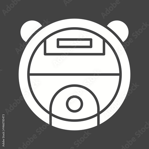 Robot Vaccum icon vector image. Suitable for mobile apps, web apps and print media.