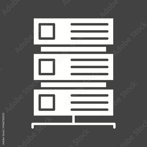 Server icon vector image. Suitable for mobile apps, web apps and print media.