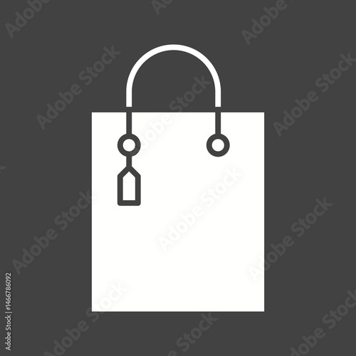 Shopping Bag icon vector image. Suitable for mobile apps, web apps and print media.