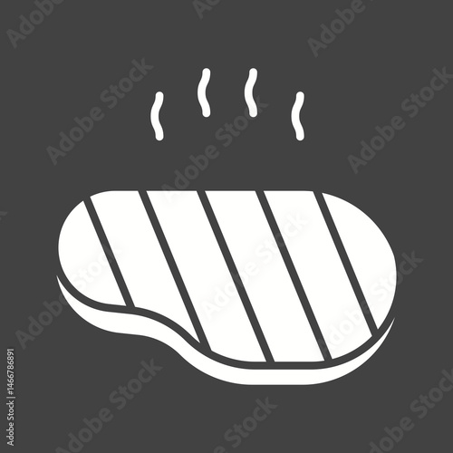 Steak icon vector image. Suitable for mobile apps, web apps and print media.