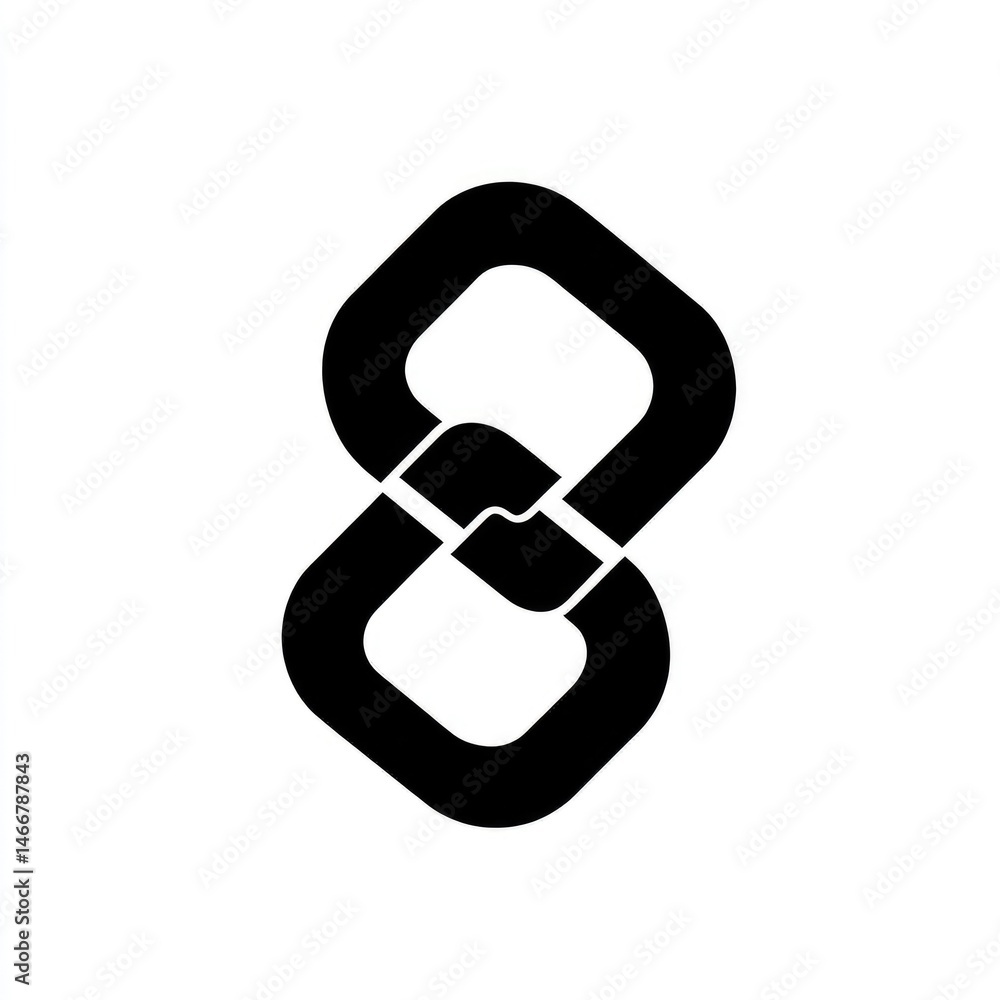 Interlocking square chain design Interlocking square chain design