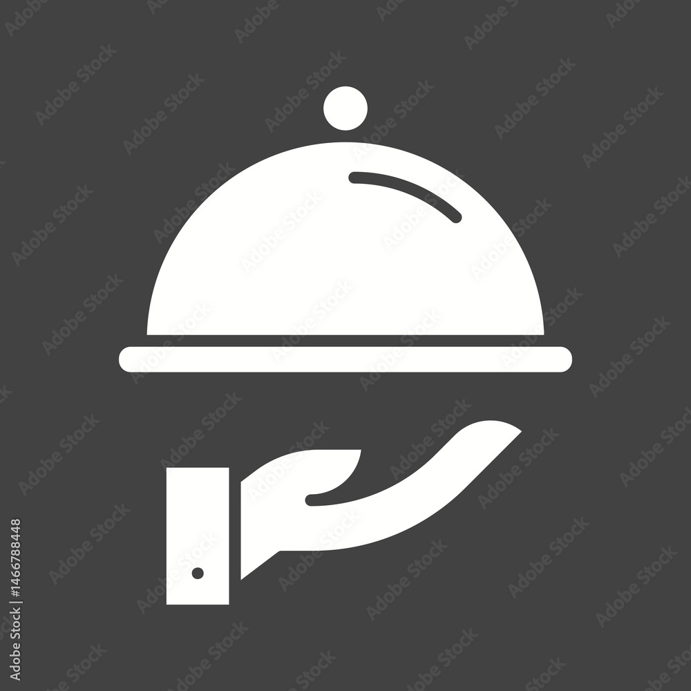 Fototapeta premium Waiter icon vector image. Suitable for mobile apps, web apps and print media.