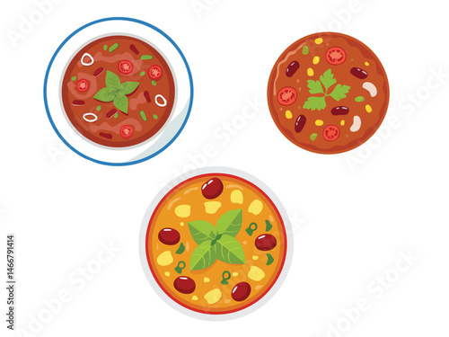 food vector illustration a Chili Con Carne