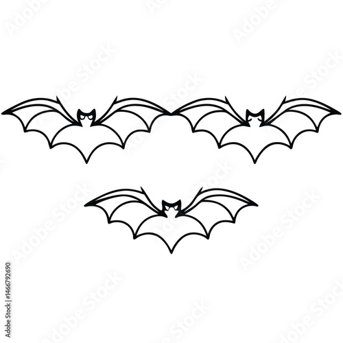 Wallpaper Mural Halloween bat vector Torontodigital.ca