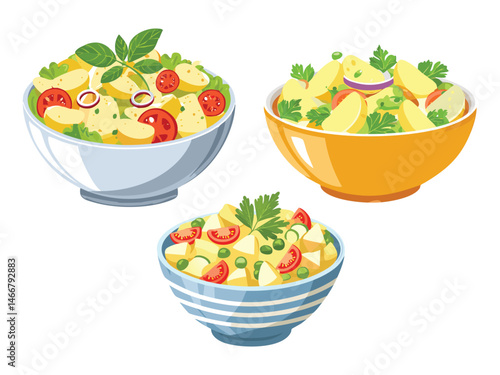 food vector illustration a Potato Salad