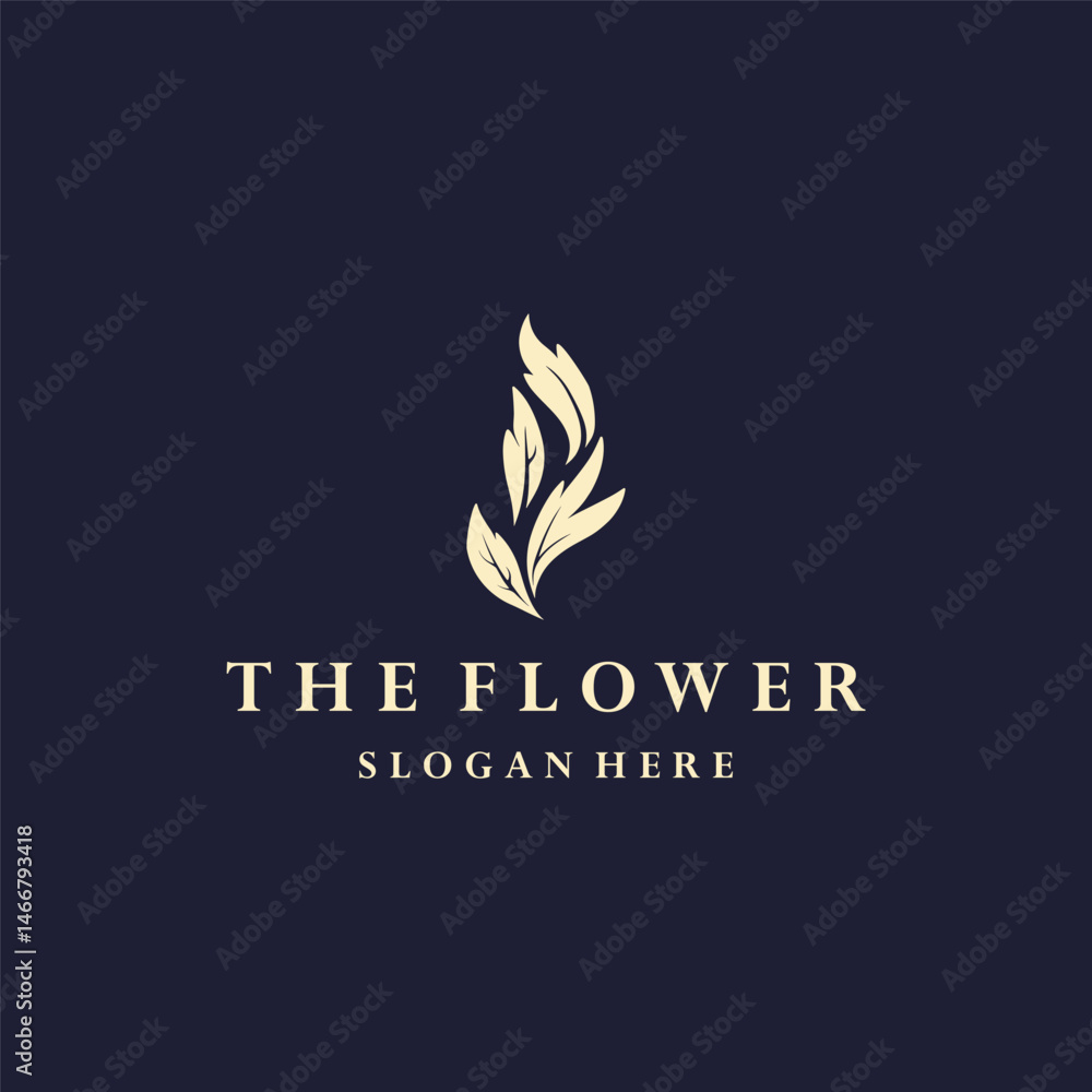 Fototapeta premium Flower logo style icon design template vector illustration