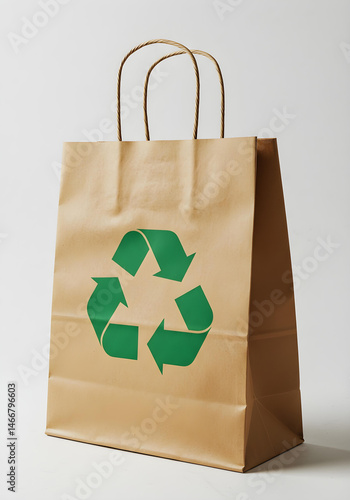 Cardboard box with recycle symbol . Nature
and environment theme