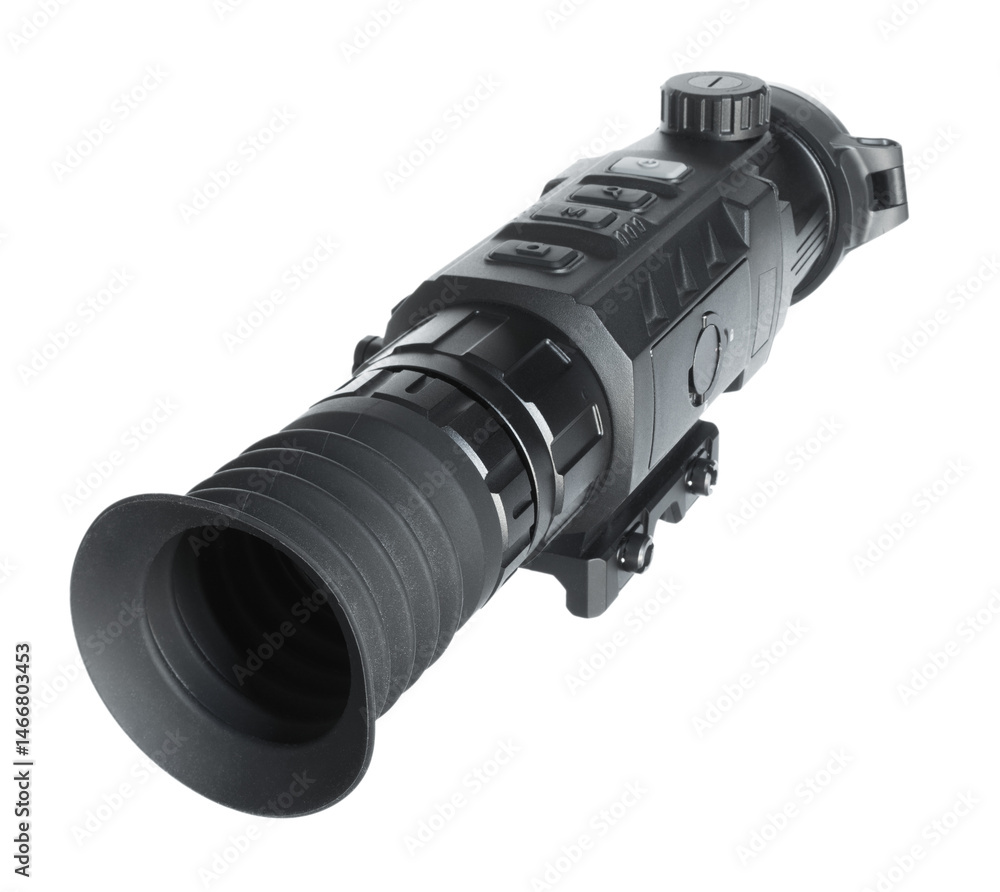 High powered riflescope that runs on thermal to shoot in the night