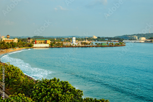 Quadro em tela Sunny day, harbour and lighthouse in Galle, Sri Lanka