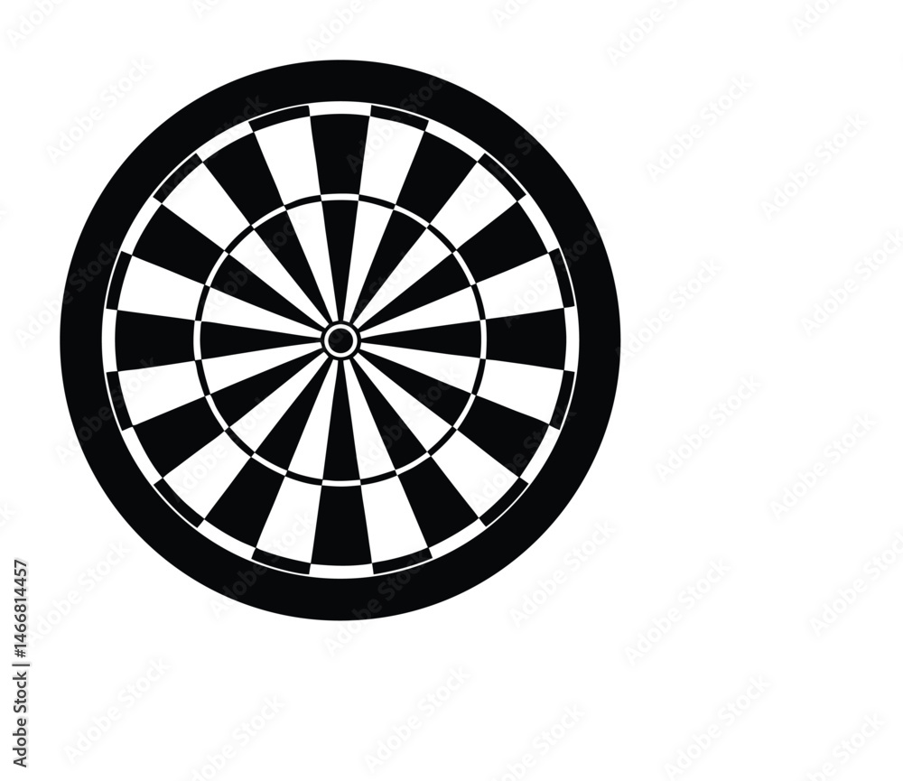darts on Dartboard illustration vector art white background darts on Dartboard illustration vector art white background