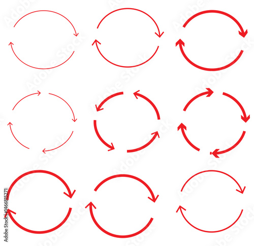 circle arrow icon set. Blue circular arrow icon, refresh, reload arrow icon symbol sign. Blue Reload vector icon set. repeat vector. restart or reset sign