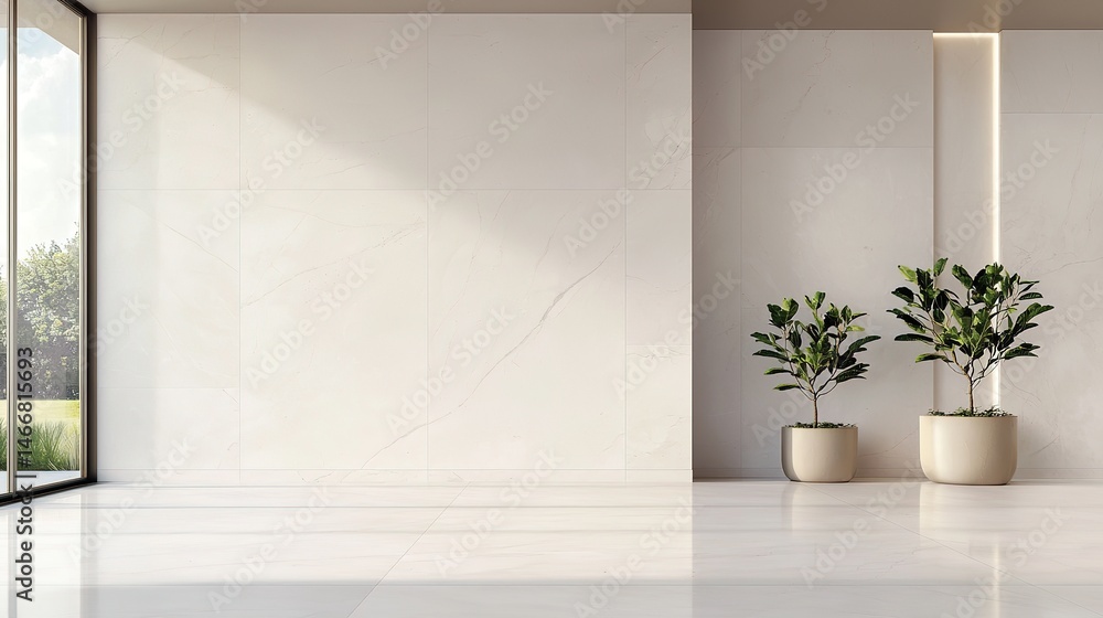 Minimalist white marble interior design with soft veining modern living space bright light elegant ambiance Minimalist white marble interior design with soft veining modern living space bright light elegant ambiance