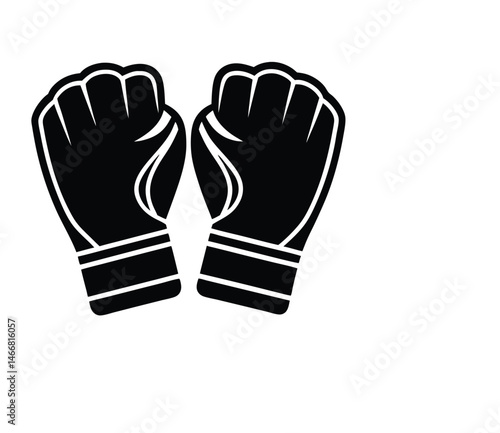 MMA Gloves illustration vector art 
