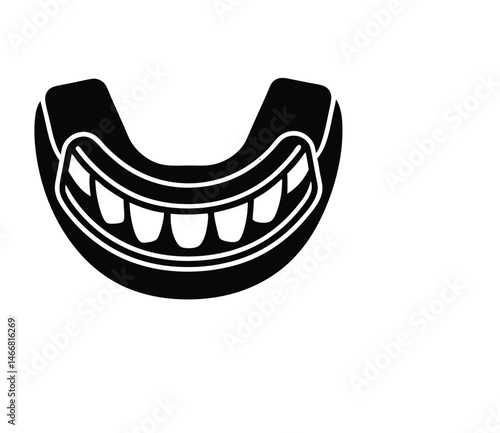 Mouth guard illustration vector art 