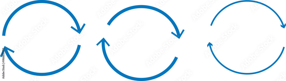 circle arrow icon set. Blue circular arrow icon, refresh, reload arrow icon symbol sign. Blue Reload vector icon set. repeat vector. restart or reset sign circle arrow icon set. Blue circular arrow icon, refresh, reload arrow icon symbol sign. Blue Reload vector icon set. repeat vector. restart or reset sign