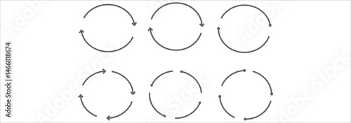 circle arrow icon set. Blue circular arrow icon, refresh, reload arrow icon symbol sign. Blue Reload vector icon set. repeat vector. restart or reset sign
