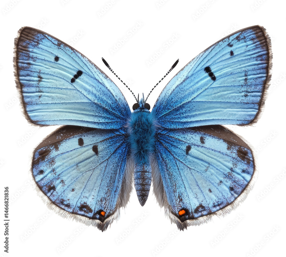 Obraz premium blue butterfly on transparent background