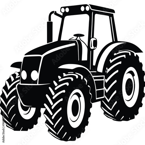 tractor isolated on white background