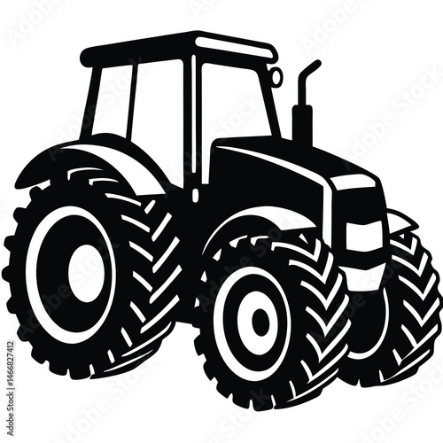 tractor isolated on white background