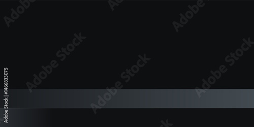 Limbo black background. Abstract dark gradient backdrop. Color wall of studio, room, stand for product display or photo. Modern banner with empty place for advertising text.