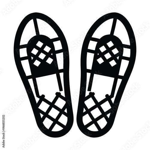Snowshoes illustration vector art