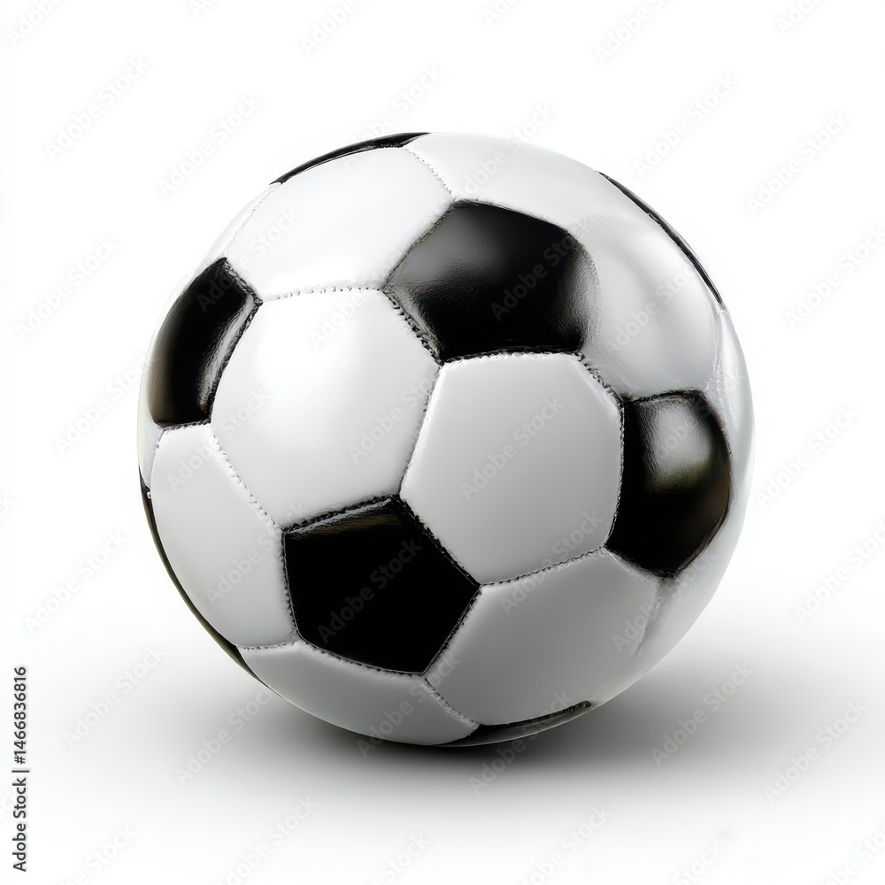 Fototapeta premium Classic soccer ball isolated on white background