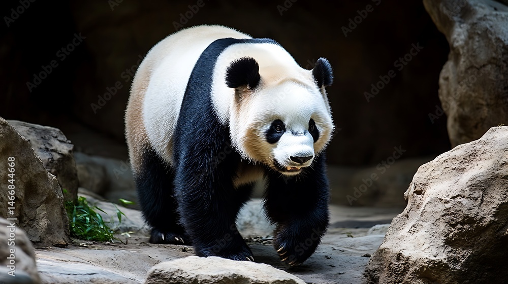 Fototapeta premium Majestic Giant Panda in its Habitat