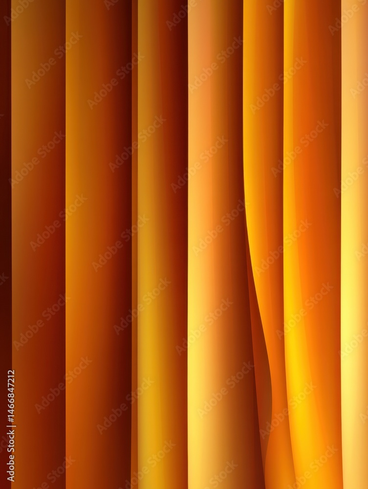 Obraz premium Abstract golden waves and vertical stripes in warm tones studio shot for backgrounds and design elements art