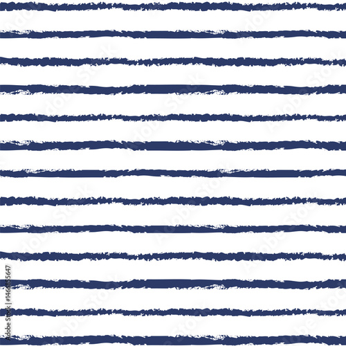 Patriotic Hand Drawn Stripes Seamless Pattern. 4th of July, USA Independence day, Americana Backdrop. Vector Template For Fabric, Textile, Wallpaper, Wrapping Paper