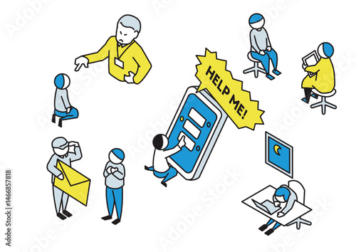 ブラック企業に関するイラスト